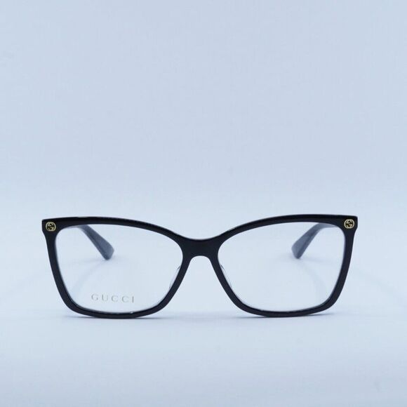 NEW GUCCI GG0025O 001 BLACK EYEGLASSES - Picture 2 of 11